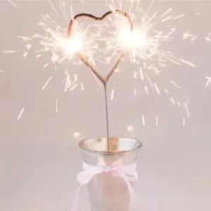 VELAS FORMAS *SPARKLERS* ESTRELLA Y CORAZON