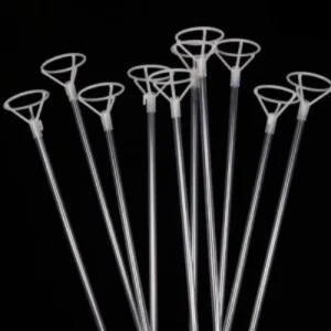 PALITO PARA GLOBOS BORBUJA Y FOIL CON SOPORTE x 70cm - Bolsa x 12un.